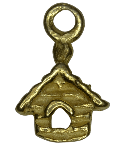 92.5 Sterling Silver Fancy House Charm