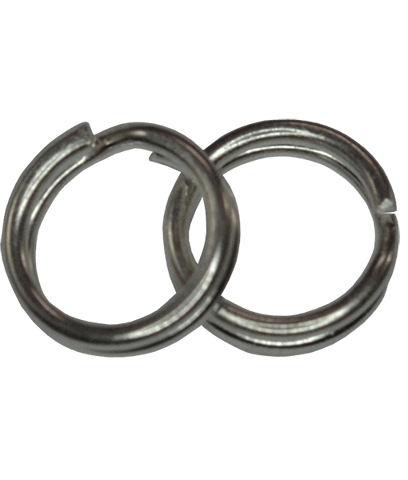92.5 Sterling Silver 6mm Split Rings