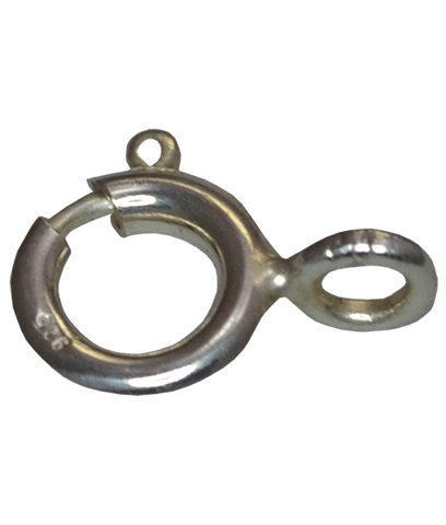 92.5 Sterling Silver 6mm Spring Ring