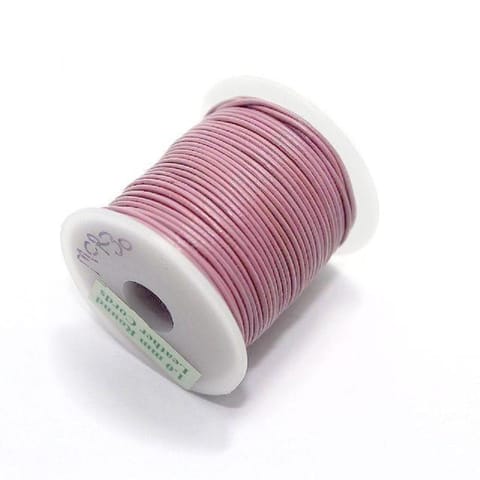 Jewellery Making Leather Cord 1mm Violet-25 Mtr