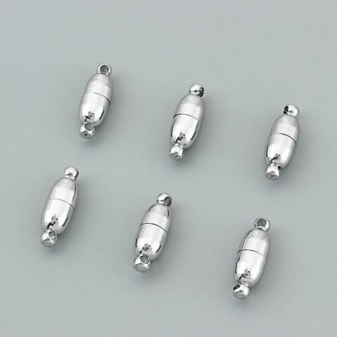 5 Pcs,13x6mm Magnetic Clasps Silver