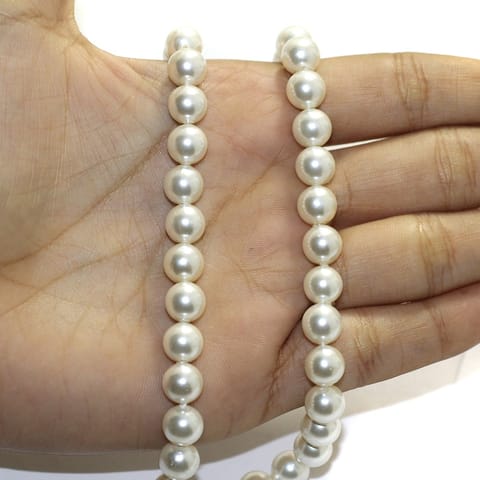 1 String Natural Freshwater Round Pearl Beads 6mm