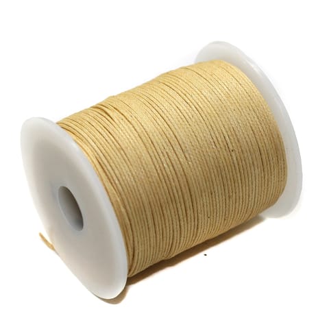 100 Mtrs Jewellery Making Cotton Cord Peach 1mm