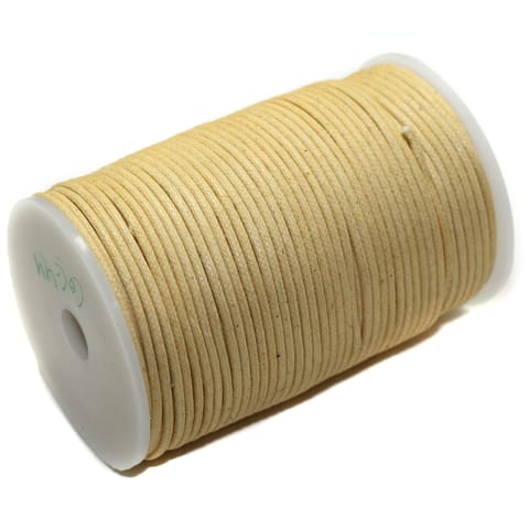100 Mtrs Jewellery Making Cotton Cord Peach 2mm