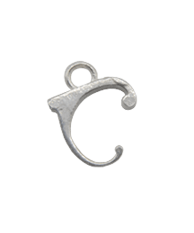 Sterling Silver Alphabet Charm “C”