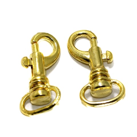 10 Pcs, 1.50 Inches Lobster Clasp Gold