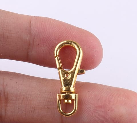 10 Pcs, 22mm Key Chains and Mask Chain Lobster Clasp Gold