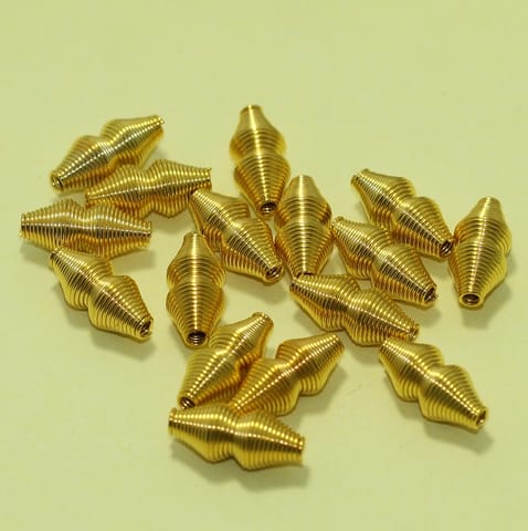 50 Pcs Golden Spring Beads 1 Inch