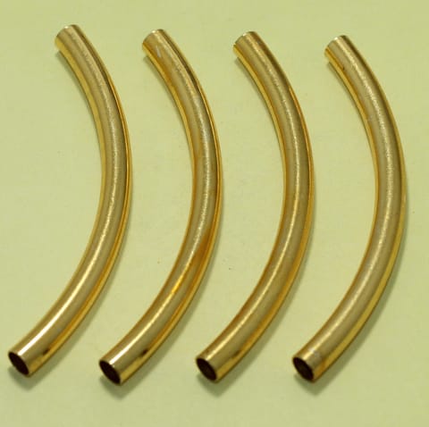 10 Pcs Golden Bend Pipes 4 Inch, 8mm