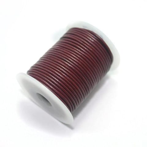 Leather Cord 1mm Violet-25 Mtr