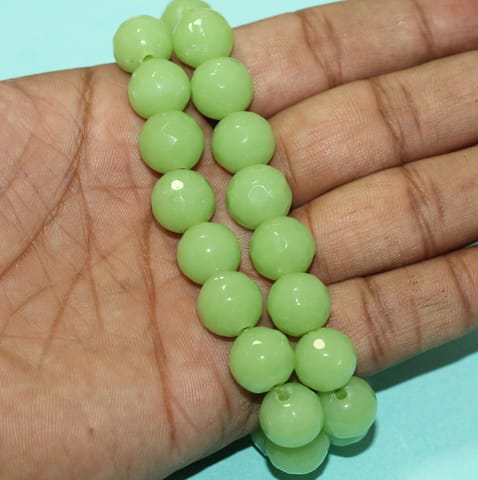 12mm Crystal Rondelle Faceted  Beads Sea Green 1 String