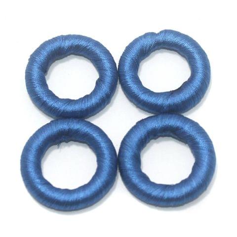 25 Pcs. Crochet Ring Royal Blue 36 mm