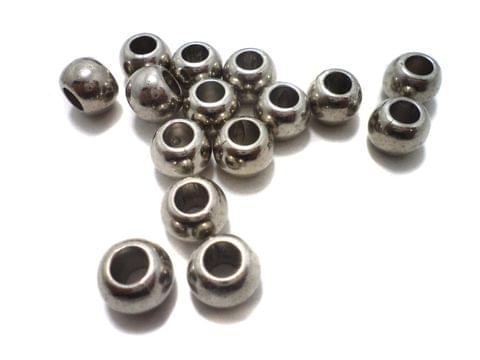 95+ CCB Tyre Beads Silver 12x8 mm
