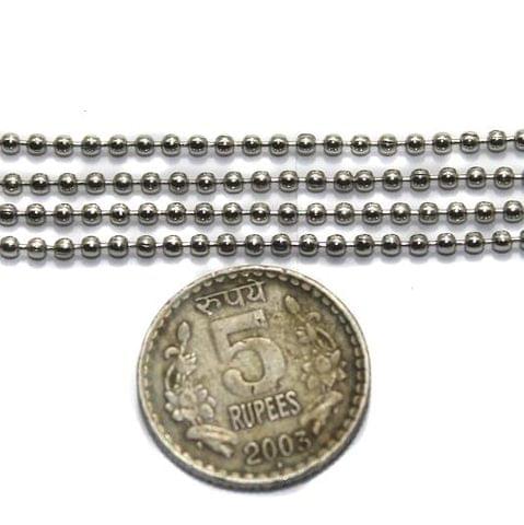 Metal Ball Chain Silver (Link size 1.5mm ) 2 Mtrs