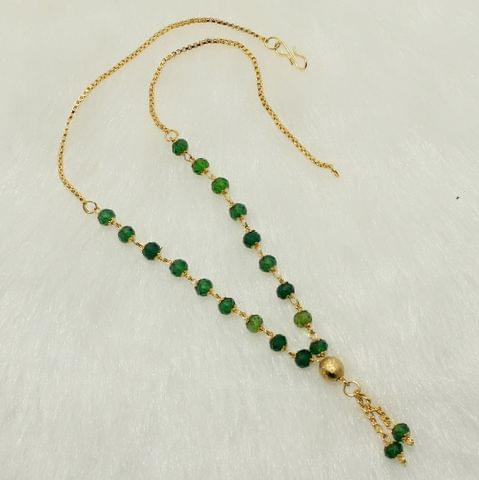 Crystal Faceted Beaded Mala Green