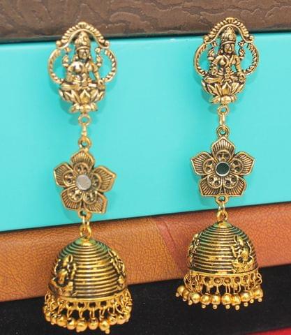 Gold Plated German Silver Jhumka Earring