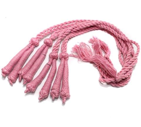 4 Pcs Thread Necklace Dori Pink 15 inch