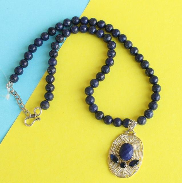 Lapis Gemstone Necklace for self awareness Pendant