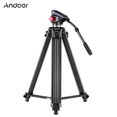 Andoer Professional Aluminum Alloy Camera Video Tripod