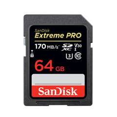 Genuine Original SanDisk Extreme Pro SDXC UHS-1 64GB SD Card - 64GB