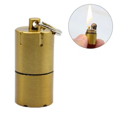 Waterproof Mini Lighter Fire Starter Keychain for Outdoor