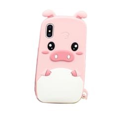 3D Cartoon Cute Pig Phone Soft Silicone Shockproof - 3