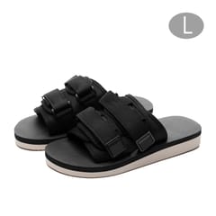 Unisex Anti-Slip Sandals Rubber Slippers Flat Shoes with - L