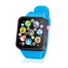Kids Early Education Toy Wrist Watch 3D Touch Screen Music Smart Teaching Children Birthday Gifts, Chinses Version (Blue)