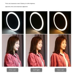 80 LED Selfie Ring Light Brightness Adjustable Photo Light 6.2inch(PU378)