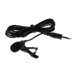 3.5mm Clip on Mini Lapel Lavalier Microphone for iPhone Computer