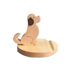 Solid Wood Animal Moible Phone Holder Desk Stand Holder for Phone Tablets e