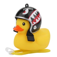 Cute Little Yellow Duck with Helmet LED Light for Bike