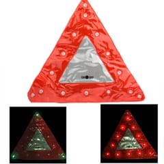 15 LED Triangle Emergency Car Warning Safety Traffic Sign Red (Red)