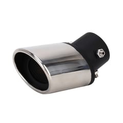 Universal Car Styling Stainless Steel Curved Bolt-on Exhaust Tail Muffler Tip Pipe with Mesh