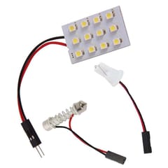 SMD 3528 LED Panel White Car Reading Map Lamp  Auto Dome Interior Bulb Roof Light with T10 Adapter
