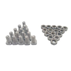 15pcs Set Aluminium Alloy Square Head Greenhouse Nuts and Bolts Replacement