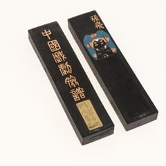Pack of 4 Pieces Ink Stick with Beijing Opera Mask Pattern for Calligraphy