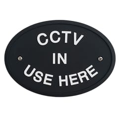 PVC Rubber CCTV in Use Warning Sign Plaque Plate Wall or Door Mounted