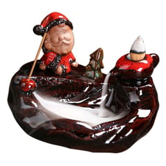 Santa Claus Backflow Aromatherapy Furnace Incense Burner Zen Decoration D