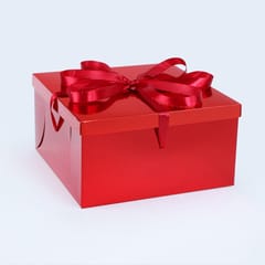 Ribbon Cake Boxes 8 Inch Wedding Birthday Xmas Party Gift Cake Boxes Red