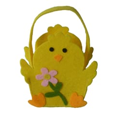 Easter Bunny Candy Bags Tote Egg Holder Cookies Gift Bag Party Decor Yellow