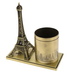 Eiffel Tower Pen Holder Pencil Container Makeup Brush Holder Organizer Bronze
