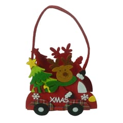 Merry Christmas Candy Treat Bag Kids Gift Pouch Snack Handbag