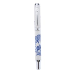 Luxury Blue-white Porcelain Fountain Pen Smooth Elegant Writing Calligraphy