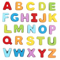 Kids Wooden Alphabet Puzzle Toddler Learning Jigsaw Toy Capital Letters