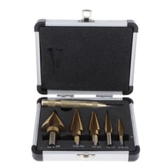 HSS Multi-hole Step Drill Bit Set 6Piece Punching Sharpening Cutter Tool