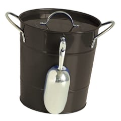 Ice Bucket with Lid Bar Wine Beer Juice Champagne Chilling Bucket 3.4L Black
