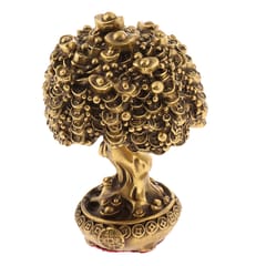Home Golden Money Tree Office Home Coins Figurines for Wealth Luck Attaching
