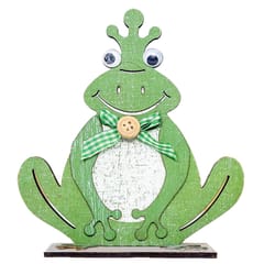 Happy Easter Wooden Little Frogs Easter Holiday Table Decoration