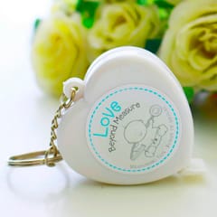Heart Shaped Tape Measure Keychain For Creative Gift Wedding Party Favor